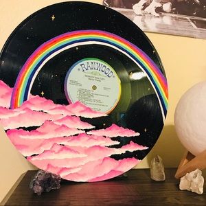 Painted vinyl record